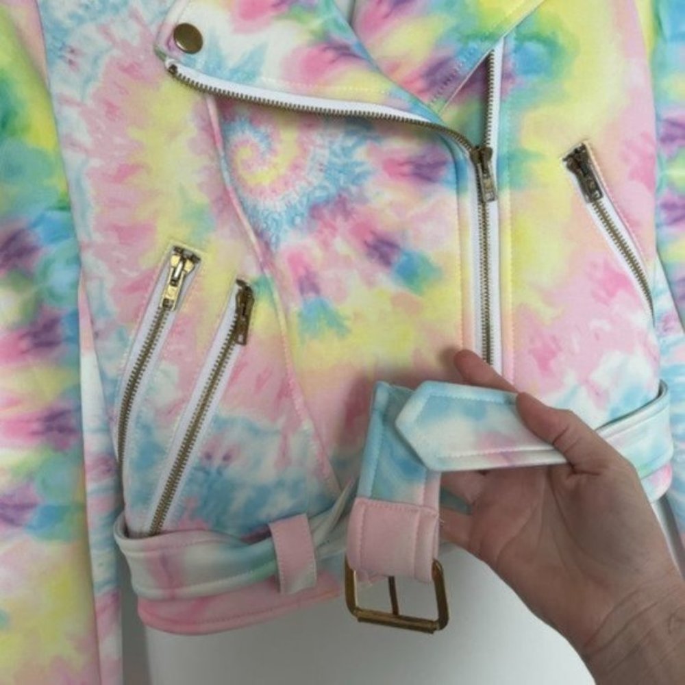 Sugarpills Dolls Kill Tie Dye Moto Jacket View 5